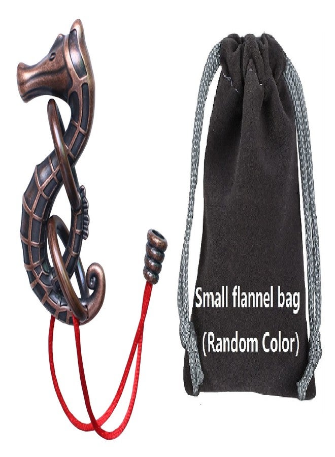 GINFH Cast Metal Brain Teaser Puzzle Metal Puzzle Brainteaser Exploration and Thinking Toy Intellectual Teaching (Seahorse & Rope) - Image 5